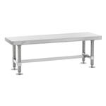 GB1648S | Metro GB1648S Stainless Steel Gowning Bench, 16" x 48" x 18"