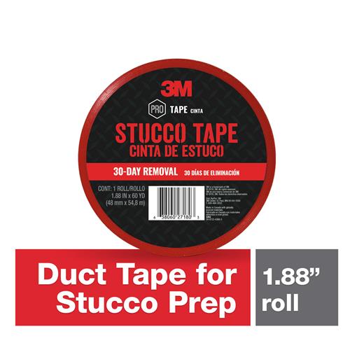 7010384961 |  1.88 in x 60 yd (48 mm x 54.8 m) Stucco Tape 12 rls/cs