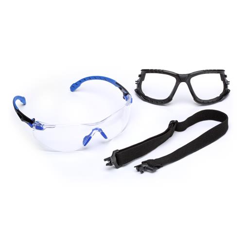 7100079186 |  Kit, Foam, Strap, Black/Blue, Clear Scotchgard™ Anti-fog lens, 20 EA/Case