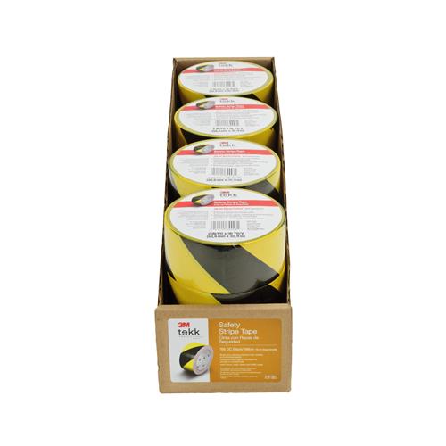 7100170131 |  Black/Yellow, 2 in x 36 yd, 5 mil, 12 Roll/Case, Individually Wrapped Conveniently Packaged