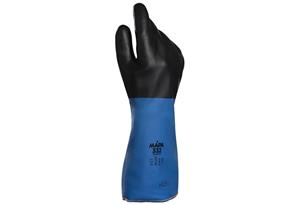 332420 | Hvy wt 14 insulated neoprene blue with black overe