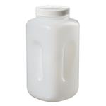 2123-0010 | Large Wide Mouth Square Bottle HDPE 4 L
