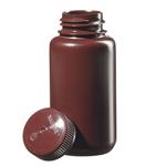 2106-0008 | Amber Wide Mouth Bottle HDPE 250 mL