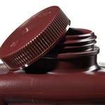 2009-0064 | Amber Rectangular Bottle HDPE 2000 mL