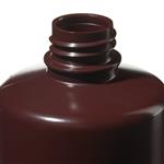 312004-0016 | Bottle Narrow Mouth Boston Round HDPE Amber 16 oz