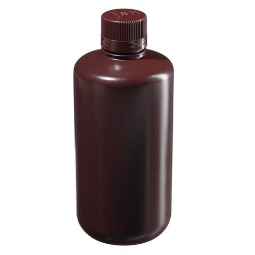 2004-0032 | Amber Narrow Mouth Bottle HDPE 1000 mL