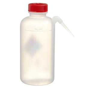 2436-0501 | Wash Bottle Unitary RTK Acetone LDPE Red 500 mL