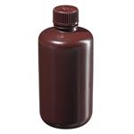 2004-0008 | Amber Narrow Mouth Bottle HDPE 250 mL