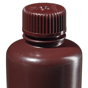 DS2085-0004 | Amber Narrow Mouth Sample Bottle HDPE 125 mL