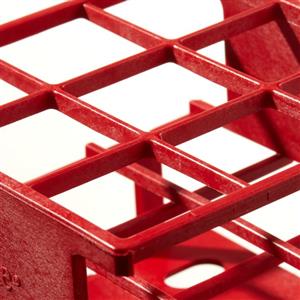 5972-0530 | Test Tube Half Rack Unwire Red 30 mm