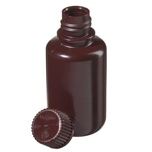 2004-0002 | Amber Narrow Mouth Bottle HDPE 60 mL