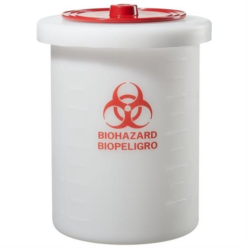 6370-0005 | Waste Container Biohazardous PP 5 gallon