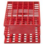 5976-0513 | Test Tube Rack Unwire Red PP 13 mm