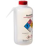 2436-1001 | Wash Bottle Unitary RTK Acetone LDPE Red 1 L
