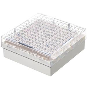 5050-0169 | Plastic Cryobox 13x13 div 4 pk 24 cs
