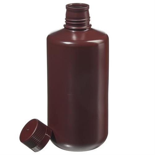 312085-0032 | Packaging Bottle Narrow Mouth HDPE Amber 32 oz 100