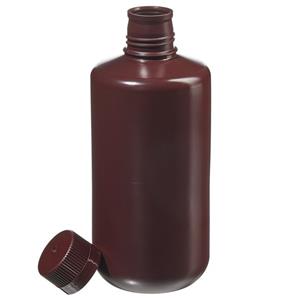 312085-0032 | Packaging Bottle Narrow Mouth HDPE Amber 32 oz 100