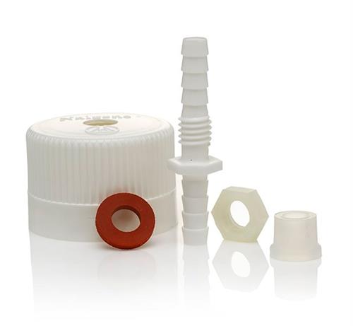 DS2167-0002 | Barbed Bulkhead Fitting PP 1 4 in. OD