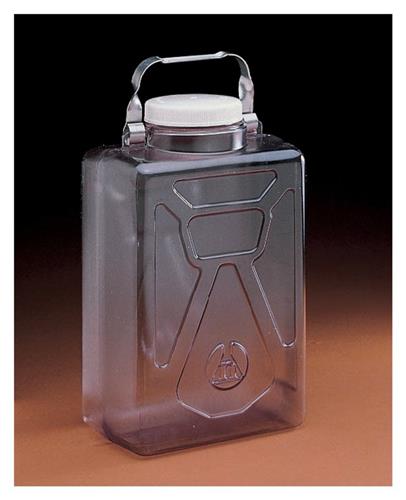 DS2213-0050 | Clearboy Transparent Carboy Rect w SS Handle PC 20