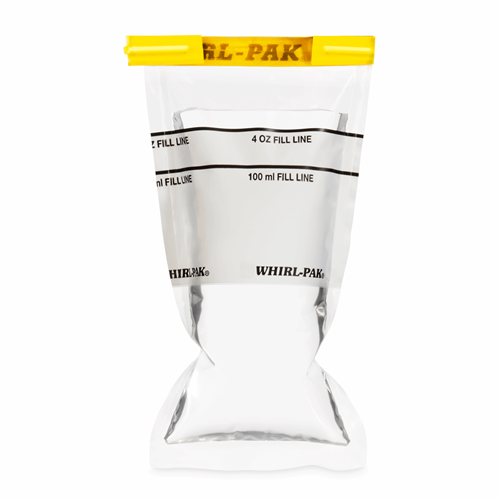 B01339 | Whirl-Pak® Flat Wire Bags with Write-On Strip - 4 oz. (118 ml) - Box of 500