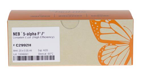 C2992H | NEB 5 alpha F Iq Competent E. coli High Efficiency