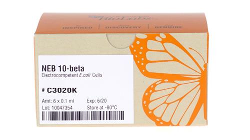 C3020K | NEB 10 beta Electrocompetent E.coli 6 x 0.1 ml