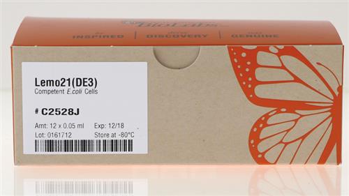 C2528J | Lemo21 DE3 Competent E. coli 12 x 0.05 ml tube