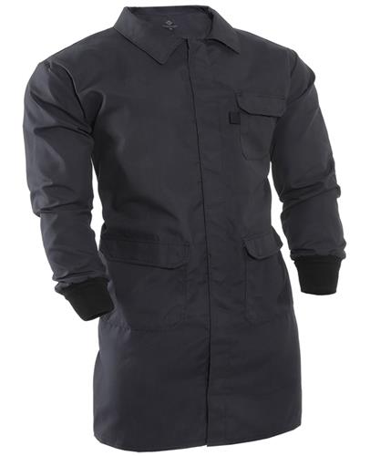 LABCR-NB-XL | NSA FR Chemical Resistant Lab Coat - Navy Blue XL