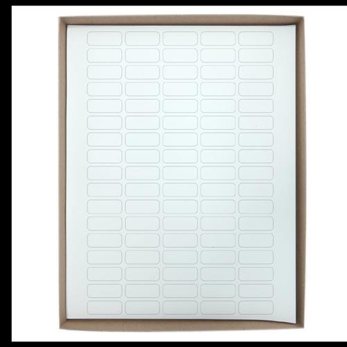 LCL-12114-W | CRYO LABEL SHEETS 33x13mm for 1.5 2ml Tubes White