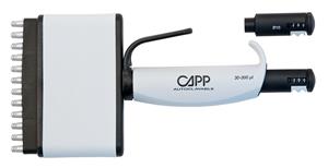 C300-12 | CappAero 30 300 l High precision 12 channel pipett