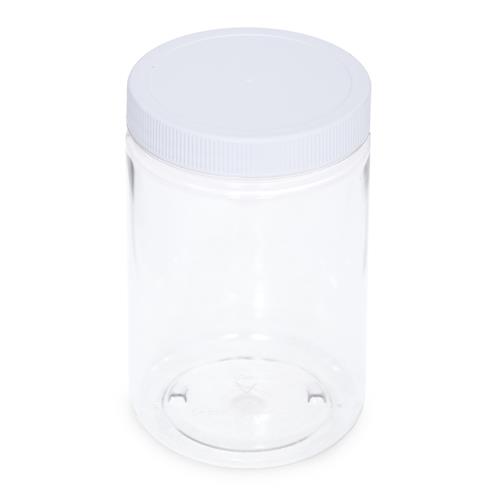 2258 | 25oz 750mL PET Jar pack of 4. Two can be clamped i