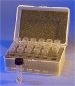 2240-PC | Pre Cleaned 5 mL Polycarbonate Vial Set Case of 10