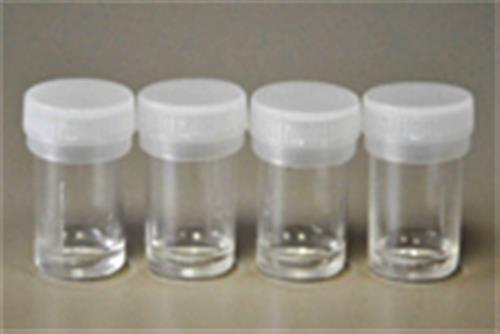 3111 | Polystyrene grinding vials w slip on polyethylene