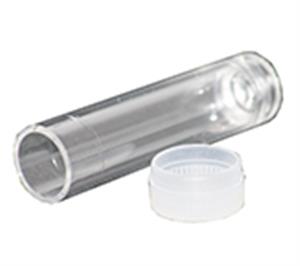 3116PC | Polycarbonate Vial with Slip On Cap 1 2 x 2 in. 12
