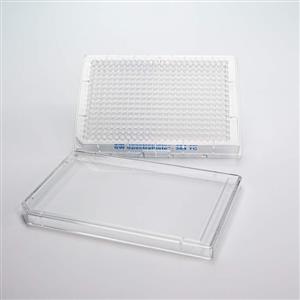 6008650 | Shallow-well tissue culture-treated (TC-treated) 384-well transparent polystyrene microplate for colorimetric and absorbance cell-based assays. The shallow well is designed for lower volume with higher sensitivity. Tissue-culture treated microplates are supplied with lids