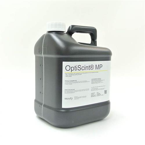 6013236 | OptiScint MP is an NPE-Free multipurpose liquid scintillation cocktail for a wide range of aqueous and organic samples. OptiScint is part of Revvity s family of safer cocktails, is NPE-free, and is compliant with EEC directive 2003/53/EC and REACH regulations. OptiScint provides greater peace of mind and a choice of using an environmentally friendly liquid scintillation cocktail without compromising performance.