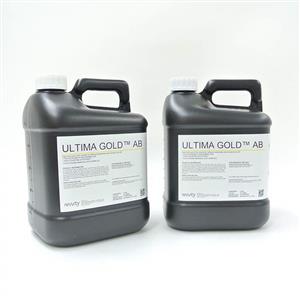 6013309 | Ultima Gold AB is a safer liquid scintillation cocktail (LSC) specifically designed for alpha/beta discrimination in liquid scintillation counting and provides the necessary slow pulse decay characteristics. Ultima Gold AB exhibits high counting efficiencies with high sample uptake capacities for heavy metals and mineral acids.