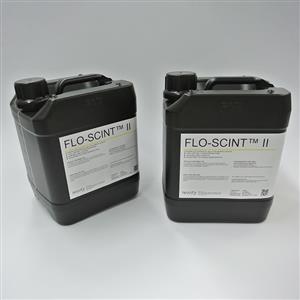6013529 | Flo-Scint II liquid scintillation cocktail can be used with polar solvents and dilute buffers affording good sample loading capacity and low viscosity.