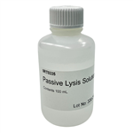 6016802 | The Passive Lysis Solution (PLS) is a mammalian cell lysis solution intended to be used to prepare cell lysates for measurement of luciferase activity with the twinlite and sensilite reporter gene assay systems. It is provided in the twinlite and sensilite kits, but if additional volume of the lysis solution is required, it is also available as a separate item, 100 mL volume per bottle.