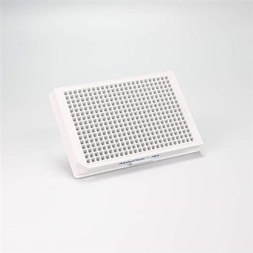 6057340 | The 384-well, low binding AlphaPlate is a specialized light gray microplate featuring a low-binding surface to prevent sample loss and non-specific binding, making it ideal for AlphaScreen and AlphaLISA assays where sample conservation and assay accuracy are critical.