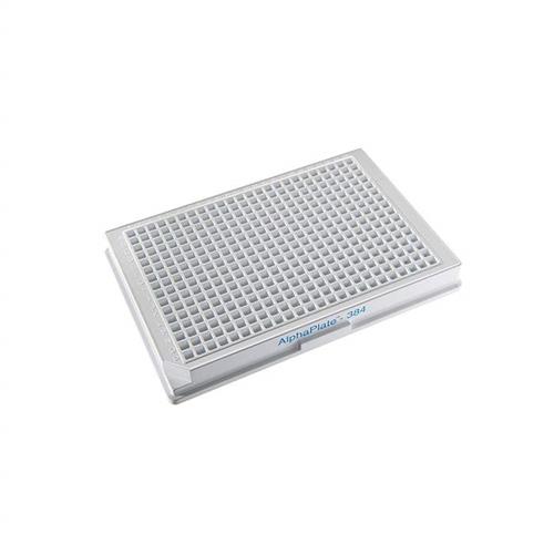 6057690 | The 384-well, high binding AlphaPlate™ is a specialized light gray microplate with high-binding surface designed for optimal performance in AlphaScreen™ and AlphaLISA™ assays. Its high-binding properties enhance biomolecule attachment while ensuring maximum signal-to-noise ratios and consistent results.