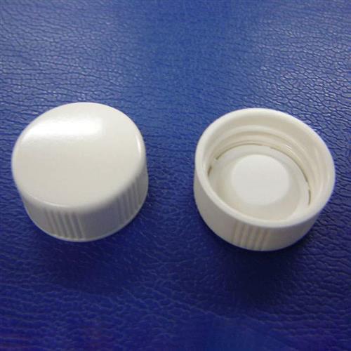 6001027 | Poly-Cone lined urea screw caps for glass liquid scintillation vials.