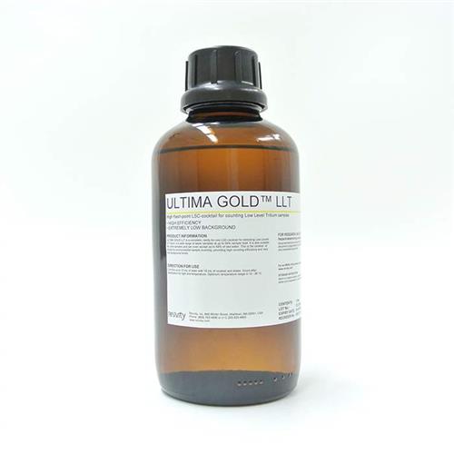 6013371 | Ultima Gold; LLT is a safer liquid scintillation cocktail (LSC) ideal for determination of low levels of tritium (3H) in a wide range of water samples. Ultima Gold LLT has a large sample load capacity, extremely low background, designed for alpha/beta dis