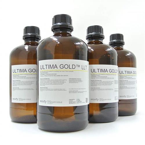 6013377 | Ultima Gold; LLT is a safer liquid scintillation cocktail (LSC) ideal for determination of low levels of tritium (3H) in a wide range of water samples. Ultima Gold LLT has a large sample load capacity, extremely low background, designed for alpha/beta dis