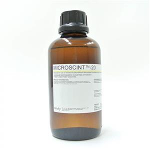 6013621 | Liquid scintillation cocktails (LSC) designed for microplate formats, MicroScint;-20 liquid scintillation cocktail is formulated to accept dilute aqueous samples at up to 20% loading. It is the cocktail of choice for counting filters that have not been co