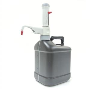 6055360 | Dispensettes permit rapid, repeatable dispensing of exact quantities of reagents (0.5 - 5.0 mL), and are commonly used to dispense scintillation cocktail directly from the stock bottle.