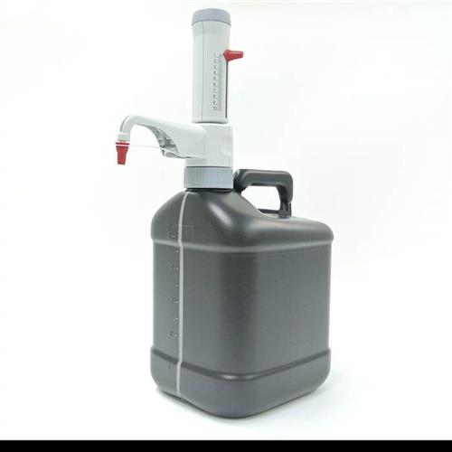 6055362 | This Dispensette; permits rapid, repeatable dispensing of exact quantities of reagents in the volume range of 1.0 - 10.0 mL. It has a floating piston for seal-free dispensing, an adjustable dispensing angle for optimum readability and safety, plus a teles