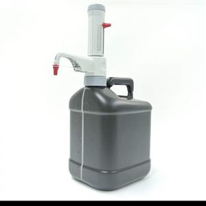 6055362 | This Dispensette; permits rapid, repeatable dispensing of exact quantities of reagents in the volume range of 1.0 - 10.0 mL. It has a floating piston for seal-free dispensing, an adjustable dispensing angle for optimum readability and safety, plus a teles