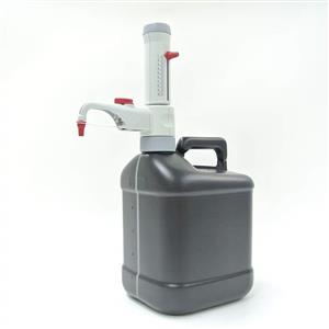 6055375 | Dispensettes permit rapid, repeatable dispensing of exact quantities of reagents (1.0 - 10.0 mL), and are commonly used to dispense scintillation cocktail directly from the stock bottle. This product comes with a Unique SafetyPrime valve.