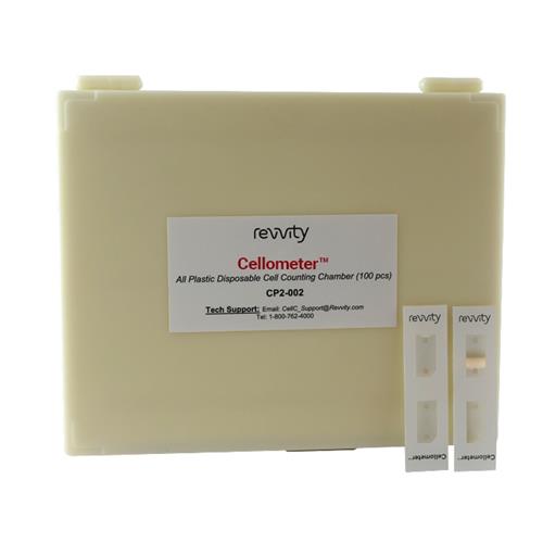 CP2-002 | Disposable, all-plastic hemacytometer manual cell counting chambers with improved Neubauer grid pattern, accommodating cells 2 to 80 µm in diameter. Packed in microscope slide boxes, ready to use.
